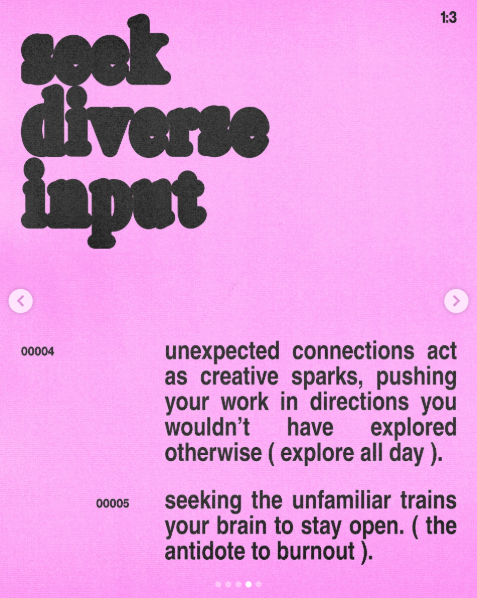 seek diverse input, Instagram post